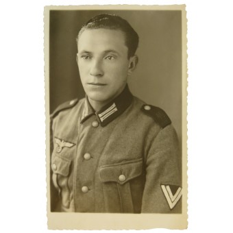 Portretfoto van Obergefreiter van 40e artillerie-regiment. Espenlaub militaria